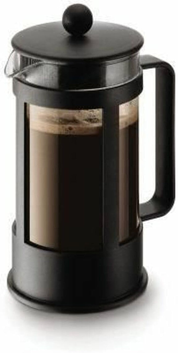 Bodum 1784-01 KENYA filtru de cafea (sistem de presare franțuzească, rezistent la mașina de spălat vase), negru, 0,5 l, 4 cești