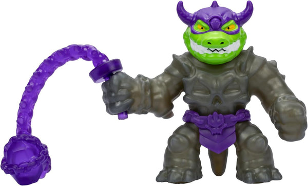 Heroes of Goo Jit Zu Stretch Strikers Deluxe Hero Pack Rock Jaw, figură de acțiune extensibilă cu peste 20 de unelte de luptă grozave