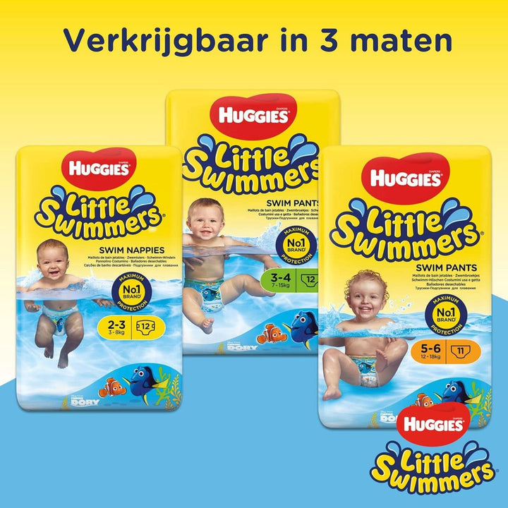 Huggies Little Swimmers Einweg-Schwimmwindeln, Größe 2-3 – 36 Hose Total