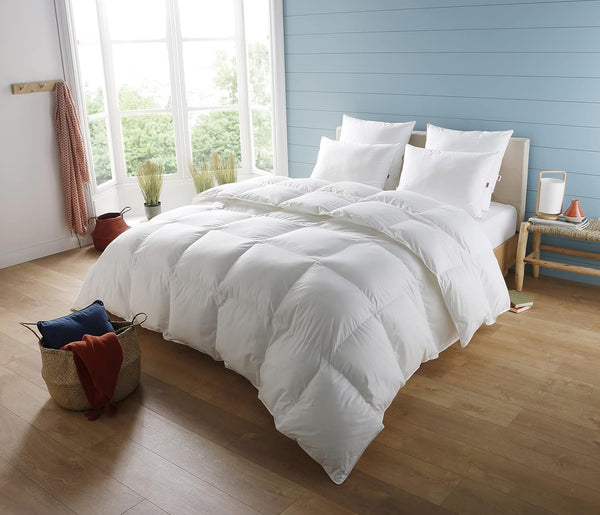 Cuvertură, Percale, Bumbac premium, Temperat, 140 X 200 Cm, Pentru pat de o persoană, Cuvertură în formă de nor, Rezistent la mușcături și gonflabil, Lavabil la mașină la 40 °C