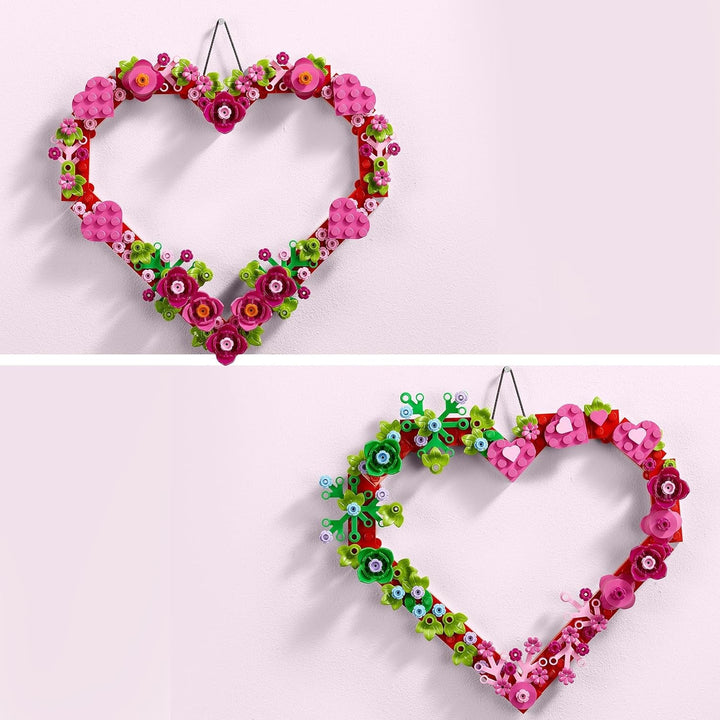 Set de decorațiuni cu inimă LEGO, jucărie de construit pentru copii, fete și băieți de la 9 ani, decorațiuni pentru camera copiilor sau accesorii de perete, idee de cadou pentru Ziua Îndrăgostiților, Ziua Mamei sau ziua de naștere 40638