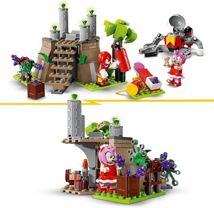 LEGO Sonic the Hedgehog Knuckles And The Shrine Of Master Emerald, jucărie de colecționat, cadou pentru gameri, set de construcție de aventură pentru băieți și fete de la 8 ani 76998