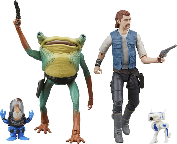 Star Wars seria neagră Cal Kestis, Turgle & Skoova Stev, Star Wars Jedi: Survivor Figuri de acțiune de colecționat (Scară 15 Cm)