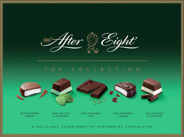 Nestlé after EIGHT the Collection, Pfefferminzpralinenmischung Mit Dunkler Schokolade Und Milchschokolade, Raffiniertes Schokoladengeschenk Für Genießer, 1Er Pack (1X199G)