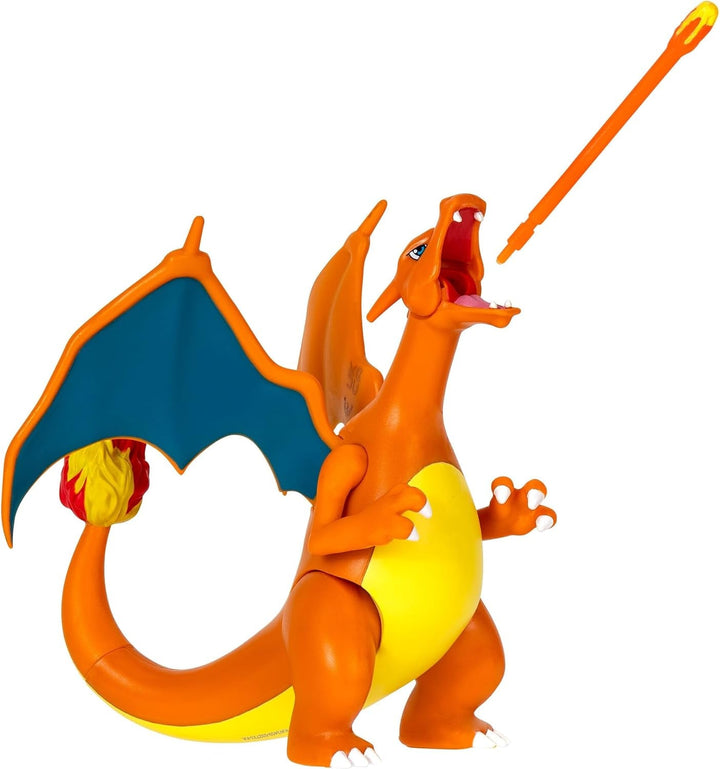 Pokémon PKW3459 - Battle Figure Pack - Glurak & Pikachu, Glurak mobil cu Pikachu