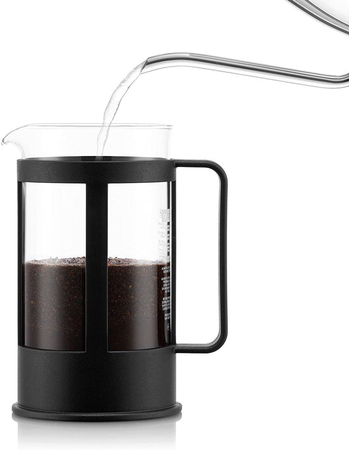Bodum 1784-01 KENYA filtru de cafea (sistem de presare franțuzească, rezistent la mașina de spălat vase), negru, 0,5 l, 4 cești