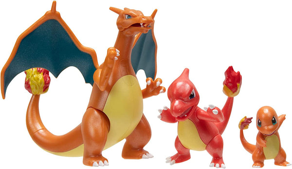 Pokémon PKW2777 - Select Development Multipacks - Glumanda, Glutexo, Glurak, Playset oficial cu figuri