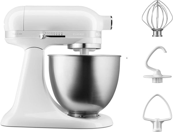 Mixer planetar Kitchen Aid Classic 5KSM3310X ,250W, Bol 3.3 l Inox, 10 Viteze