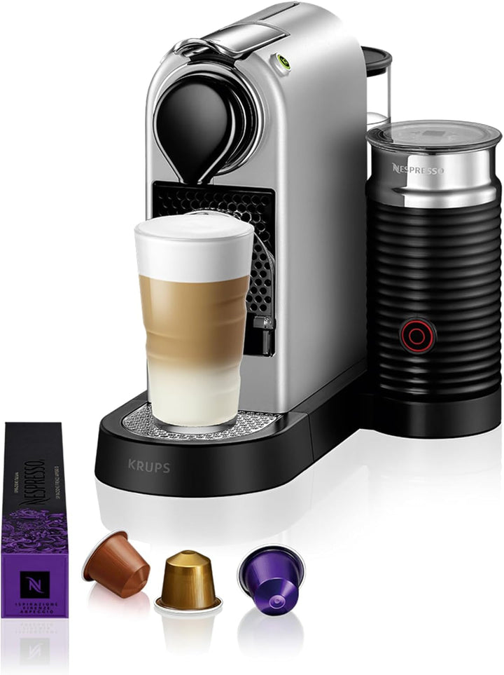 Nespresso Krups XN7615 Citiz&Milk mașină de capsule de cafea | 1260W | capacitatea rezervorului de apă 1L | presiunea pompei 19 bar | culoare roșu