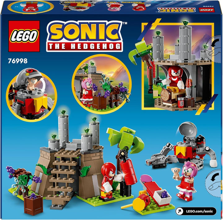 LEGO Sonic the Hedgehog Knuckles And The Shrine Of Master Emerald, jucărie de colecționat, cadou pentru gameri, set de construcție de aventură pentru băieți și fete de la 8 ani 76998