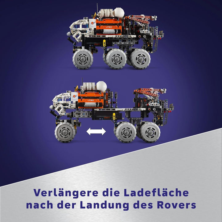 LEGO Technic Mars Exploration Rover, jucărie spațială, bazată pe nave spațiale NASA, set de construcție spațială, jucărie pentru copii, cadou pentru băieți și fete cu vârsta de 11+ 42180