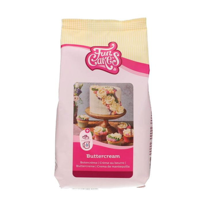 Funcakes Mix Für Buttercreme: Einfach Zu Verwenden, Cremig, Perfekt Zum Dekorieren, Abdecken Und Füllen Von Kuchen, Belag Auf Cupcakes, Halal., 1 Kg