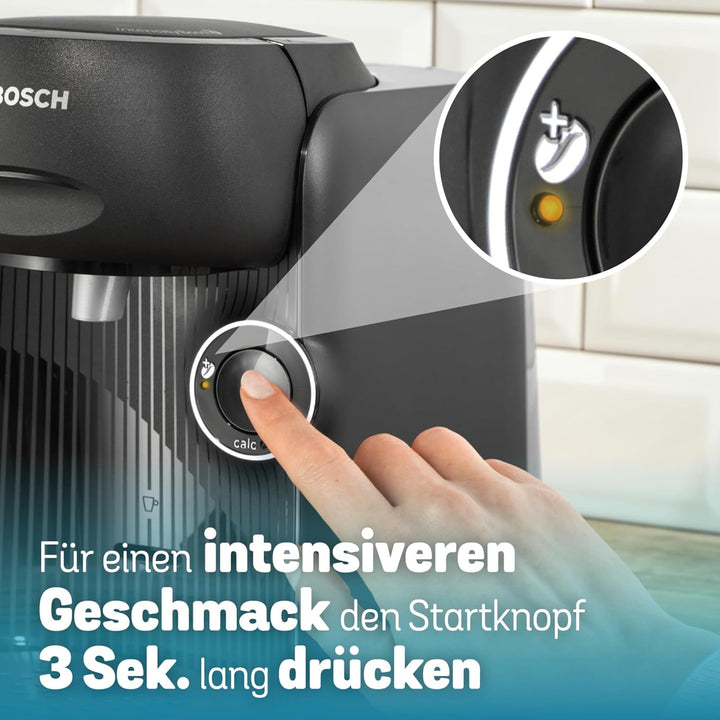 Bosch Tassimo Finesse Friendly mașină de capsule TAS162E, 70 de băuturi, cafea mai intensă la apăsarea unui buton, deconectare automată, durabilă, perfect dozată, 1400 W, negru / negru