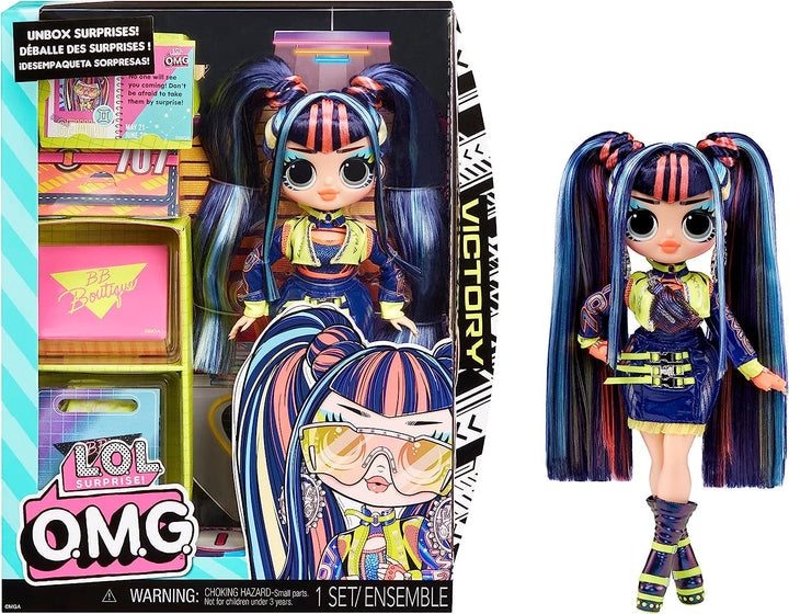 L.O.L. Surpriză! OMG Fashion Doll Pearla cu 15 surprize - păpușă cu modă și accesorii în stil sirenă - pentru copii de la 4 ani