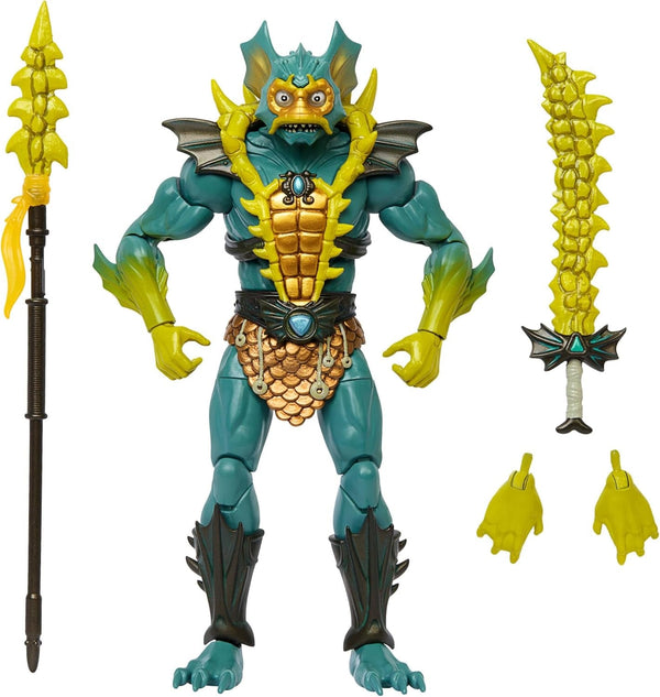 Masters of the Universe Masterverse figurină de acțiune, figurină de colecție Deluxe cu 30 de articulații mobile, piese interschimbabile sau armură, jucărie Motu mare de aproximativ 18 cm, HYC59