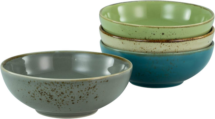 Creatable, 23422, Serie Nature Collection - Poke Bowl, 4-Teiliges Geschirrset, Bowl-Set Aus Steinzeug, Spülmaschinen- Und Mikrowellengeeignet, Qualitätsproduktion