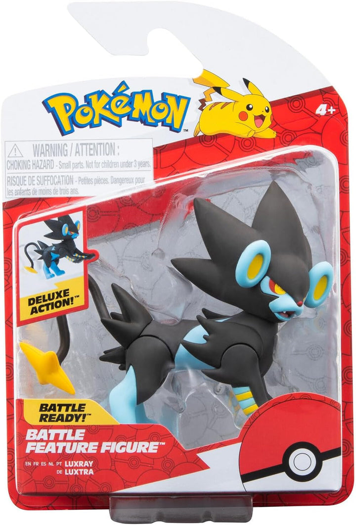 Pokémon PKW3035 - Battle Feature Figure - Turtok, figură mobilă oficială, 11.5 cm