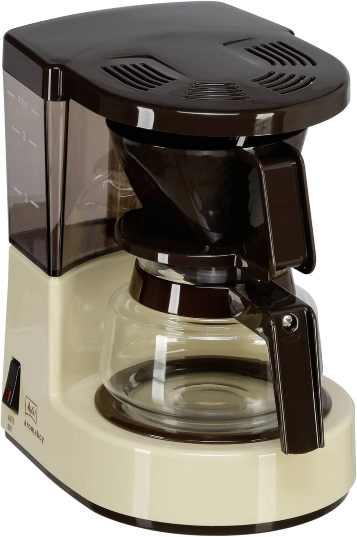 Melitta Aromaboy - Filtru mic de cafea - Cu ulcior de sticlă - 2 cești - Negru (1015-02)