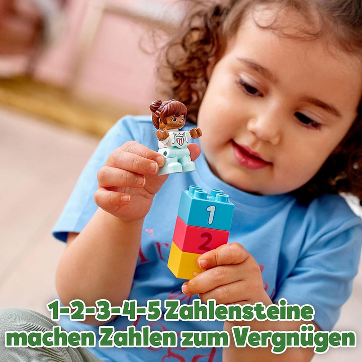 LEGO 10914 DUPLO Deluxe Brick Box, jucărie educativă cu cărămizi și cutie de depozitare, cutie creativă pentru bebeluși și copii mici de la 1,5 la 3 ani, set cadou