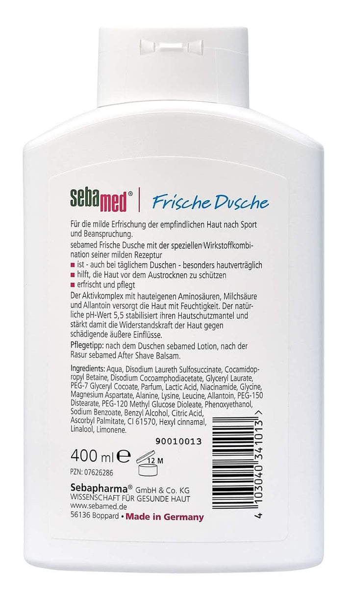 SEBAMED Fresh Shower, Gel de duș pentru piele sensibilă și stresată, unisex, 400 ml