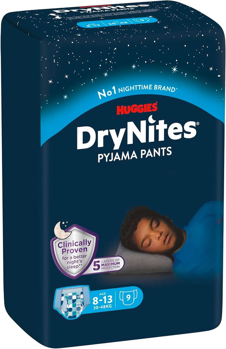 Huggies Drynites scutece de noapte absorbante Teen, pentru băieți 8-13 ani (27-57 kg), 4 x 13 bucăți