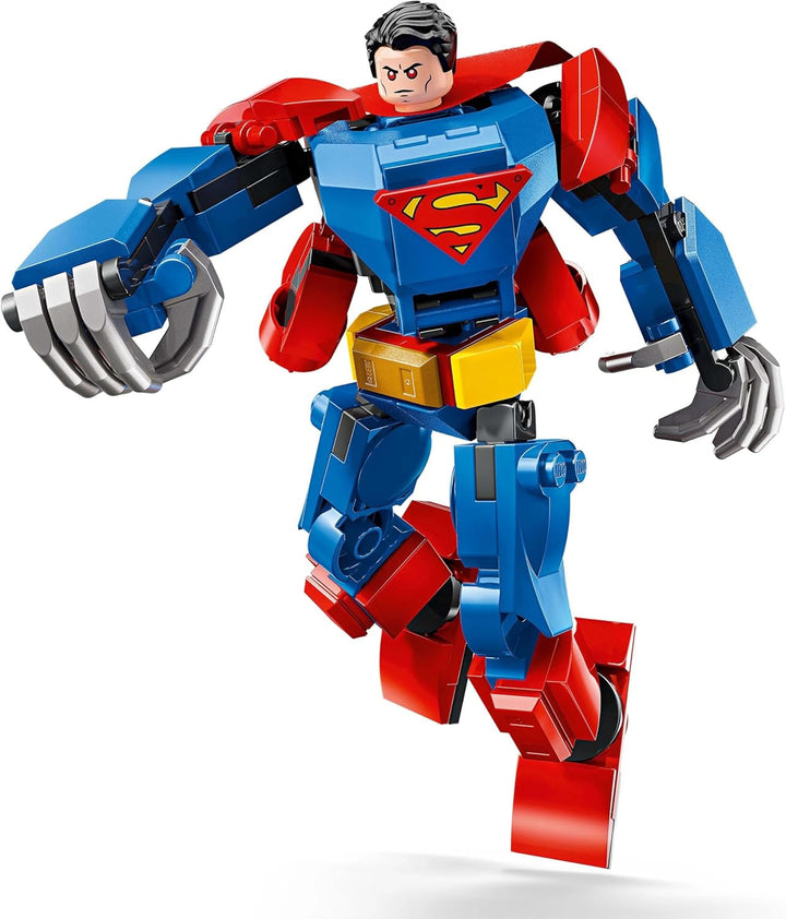 LEGO DC Superman Mech Vs. Lex Luthor - Jucărie de supererou cu 2 minifigurine - Figurină de acțiune construibilă cu brațe, picioare și degete mobile - Cadou pentru băieți și fete cu vârsta peste 6 ani 76302