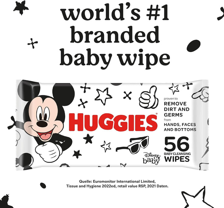 Huggies Baby-Feuchttücher Disney, Für Den Ganzen Körper, Dezent Und Frisch, 10 X 56 Tücher, Monatsbox