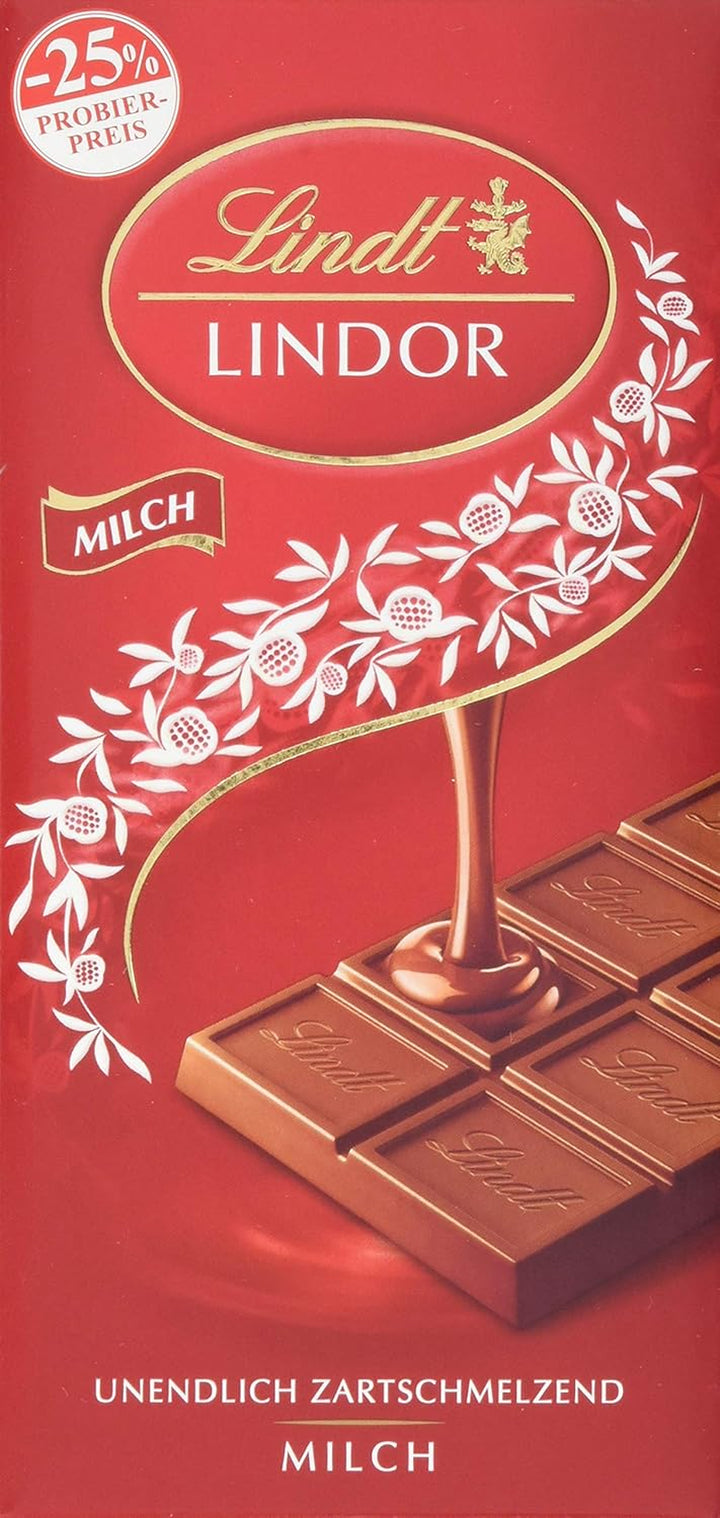 Lindt Schokolade LINDOR Pistazie, Promotion | 100 G | Feinste Vollmilch-Schokolade Mit Unendlich Zartschmelzender Füllung Mit Pistaziengeschmack | Schokoladentafel | Schokoladengeschenk, 2023 Version