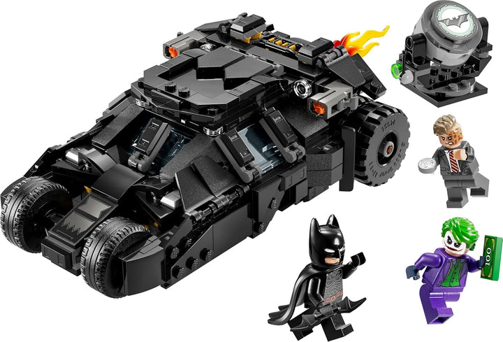 LEGO DC Batman: Batman Tumbler Vs. Two-Face & Joker - Jucărie de supererou cu Batmobile Car - Playset cu minifigurine - Cadou pentru băieți și fete de la 8 ani 76303