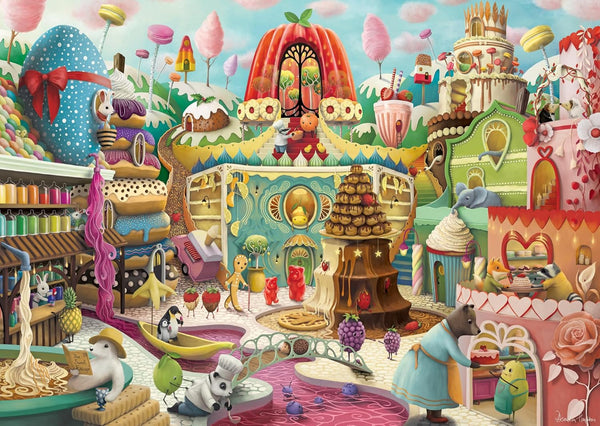 Ravensburger Puzzle 12001195 - Sweet Street - puzzle jigsaw de 1000 de piese pentru adulți și copii de peste 14 ani