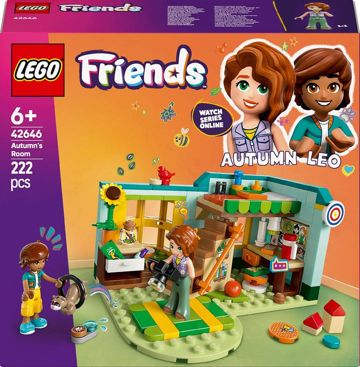 LEGO Friends Autumn's Room, set de construit și jucat pentru jocuri de rol creative, set pentru fete de la 6 ani cu 2 minifigurine și o figurină de dihor, jucărie educativă 42646