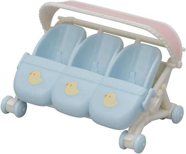 Sylvanian Families L5533 Cărucior pentru tripleți - casă de păpuși Playset