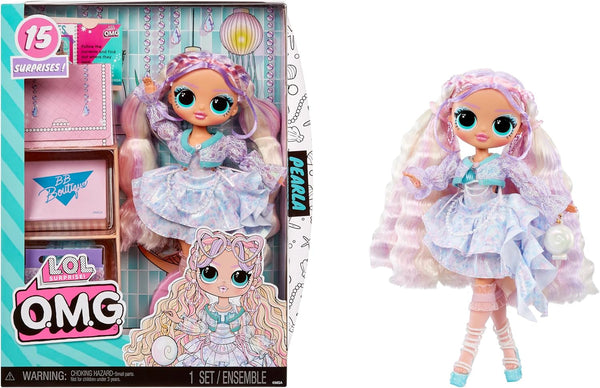 L.O.L. Surpriză! OMG Fashion Doll Pearla cu 15 surprize - păpușă cu modă și accesorii în stil sirenă - pentru copii de la 4 ani