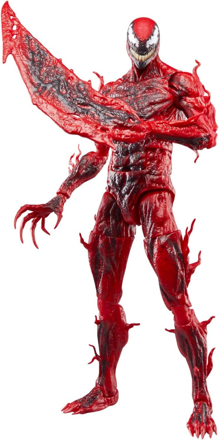 Marvel Legends Series Carnage, figurină de acțiune de lux de colecționat pentru Venom: Let There Be Carnage, 15 cm, roșu