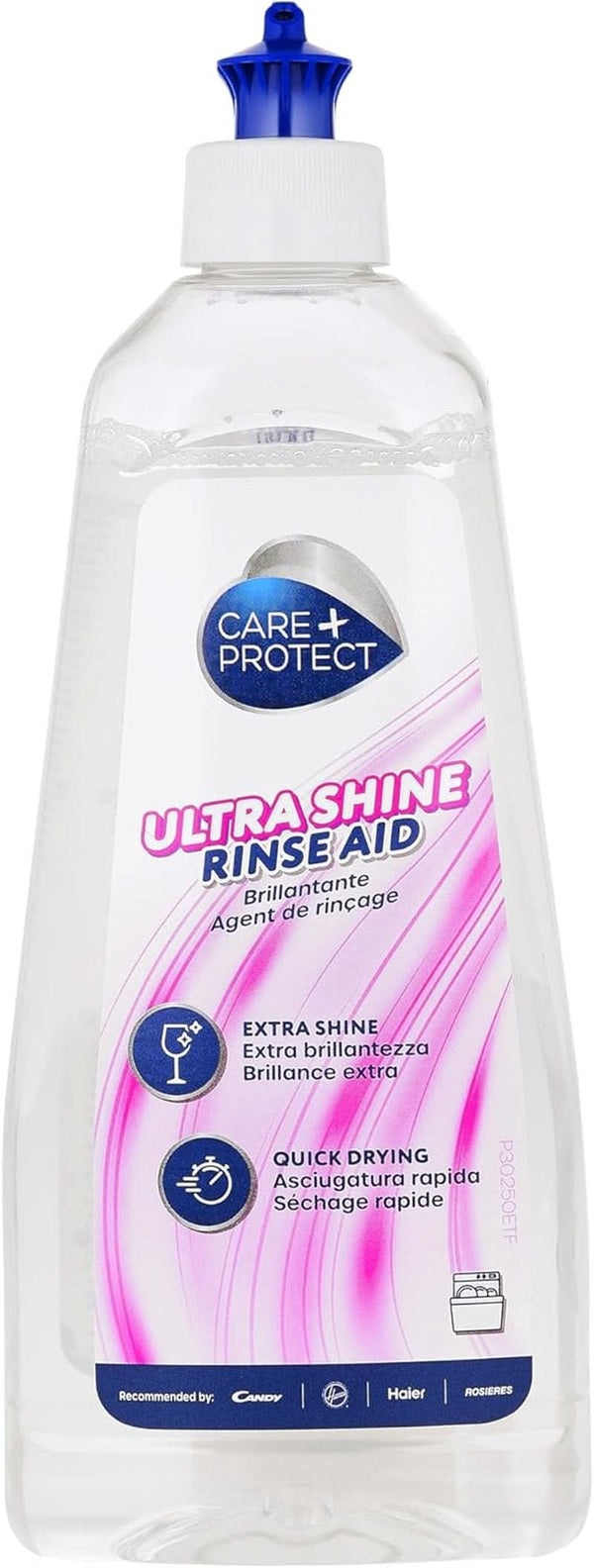 CARE + PROTECT- Extra Shine Universal Rinse Aid pentru mașini de spălat vase / Pentru toate mașinile de spălat vase / Uscare rapidă / 500 ml