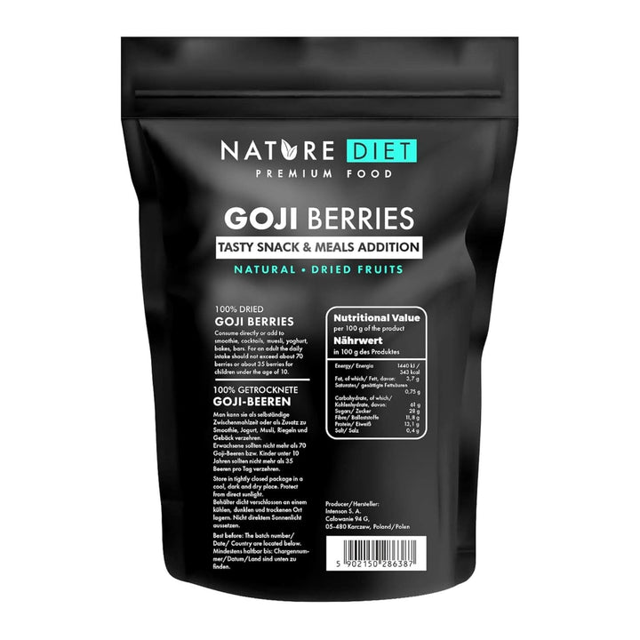 Nature Diet - Goji berries 1000 G | Fructe de pădure uscate