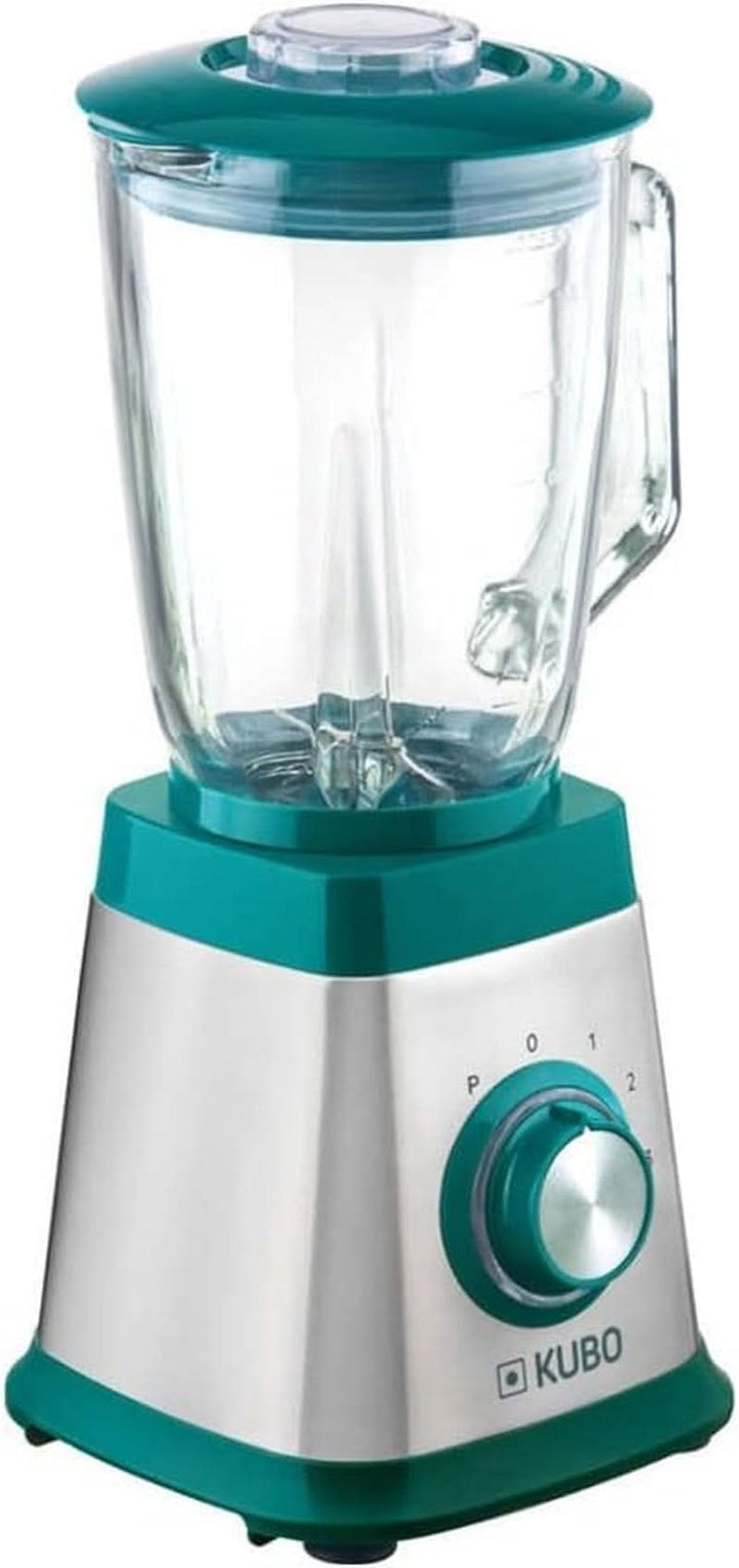 Mixer Aus Glas, 1000 W, 4 Geschwindigkeiten, 1,5 L, 6 Klingen Aus Edelstahl, Eiswürfelfunktion