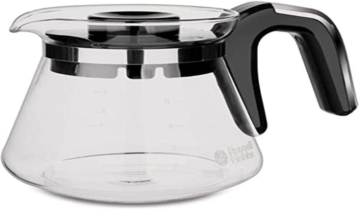 Russell Hobbs Cafetiera Mini [Cap efervescent pentru extracție optimă și aromă] Compact (Max 5 cești, 0.6L ulcior din sticlă, incl filtru permanent, placă de încălzire) Cafetieră cu filtru compact 24210-56