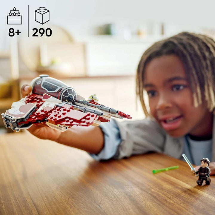 LEGO Star Wars 75401 Interceptorul Jedi al lui Ahsoka, Starfighter pentru fanii Războiului Clonelor, Ahsoka Tano & Anakin Skywalker Minifigures, cu săbii laser și R7-A7, pentru băieți și fete de la 8 ani în sus