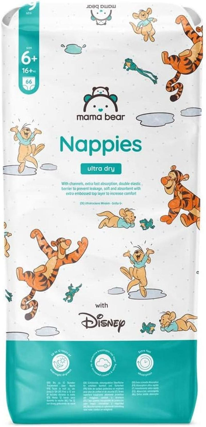 Scutece Mama Bear Disney Ultra Dry mărimea 4 (8-14 kg), alb, 84 bucăți (1 pachet)