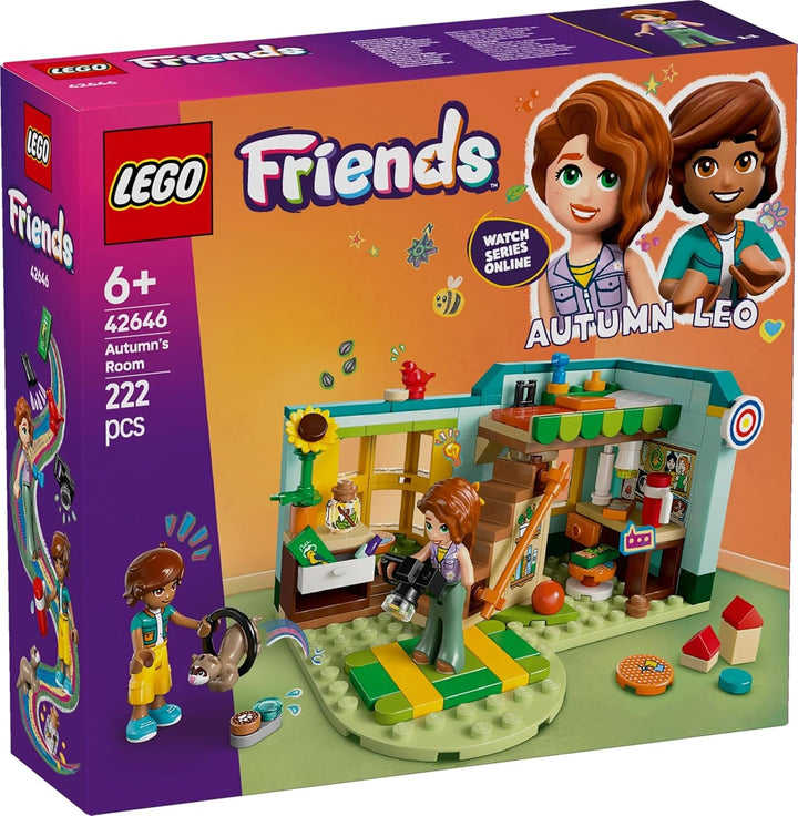 LEGO Friends Autumn's Room, set de construit și jucat pentru jocuri de rol creative, set pentru fete de la 6 ani cu 2 minifigurine și o figurină de dihor, jucărie educativă 42646
