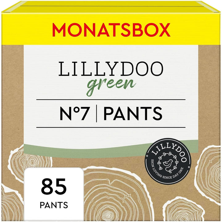 LILLYDOO Green Umweltschonende Pants, Größe 5 (12-17 Kg), Monatsbox (105 Pants)