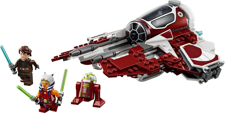 LEGO Star Wars 75401 Interceptorul Jedi al lui Ahsoka, Starfighter pentru fanii Războiului Clonelor, Ahsoka Tano & Anakin Skywalker Minifigures, cu săbii laser și R7-A7, pentru băieți și fete de la 8 ani în sus