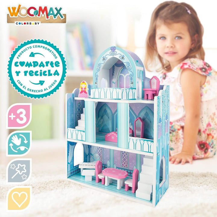 Colorbaby WOOMAX 49314 - Încuietoare din lemn 37 X 15 X 53,5 Cm +3A