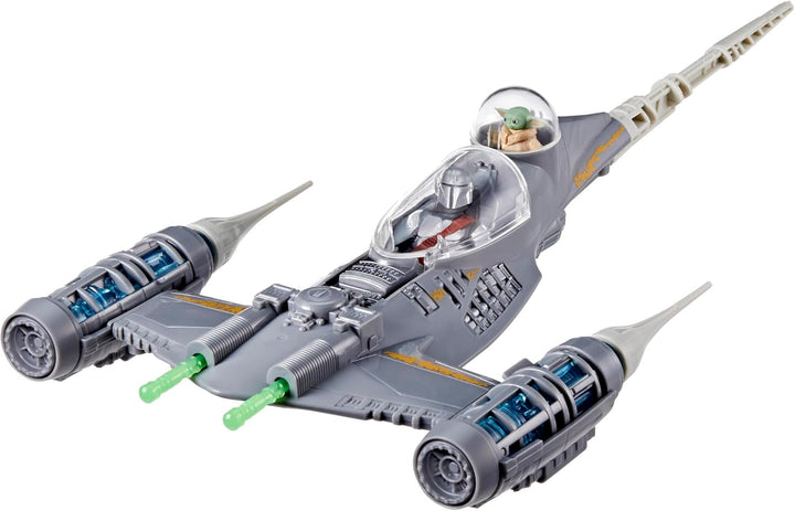Star Wars Epic Hero Series N-1 Starfighter of the Mandalorian, Figuri de acțiune mari și accesorii captivante pentru manevre palpitante, cadou captivant