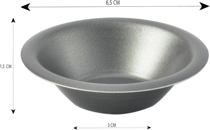 43027, Pasteis De Nata, 6 Formen, Ø 5 Cm X H 1,5 Cm, Aluminium Beschichtet