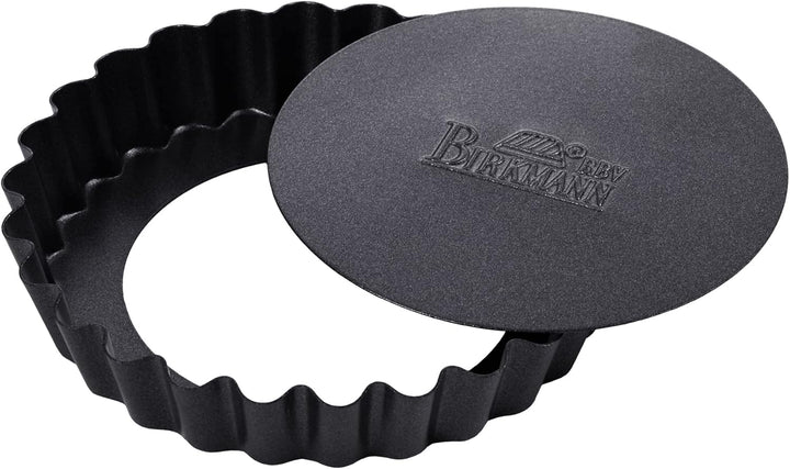 RBV Birkmann Premium Baking, Tarteförmchen, Ø 10 Cm, 6-Fach, Mit Hebeboden, Exzellente Marken-Antihaftbeschichtung, Mit Rezept