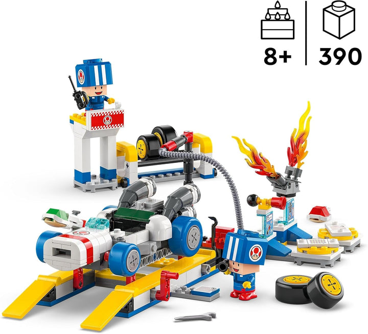 LEGO Super Mario: Mario Kart - Atelierul lui Toad, personaj Nintendo, jucărie personalizabilă, set de aventură, cadou pentru băieți, fete și gameri de la 8 ani 72035