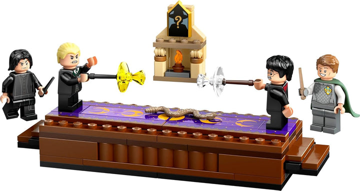 LEGO Harry Potter Castelul Hogwarts: Clubul de duel, set de construcție Cu 4 minifigurine Incl. Draco Malfoy, Gilderoy Lockhart & Severus Snape, set Cu funcție Pentru băieți și fete cu vârsta de 8+ 76441