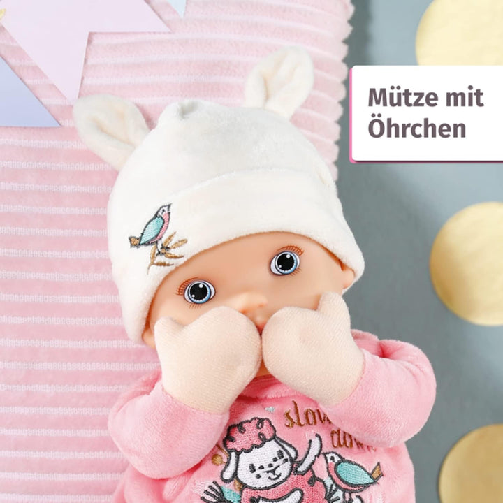 Zapf Creation 706428 Baby Annabell Sweetie pentru bebeluși 30Cm - Păpușă de cârpă roz moale pentru bebeluși, zornăitor integrat, lavabilă, poate fi folosită de la naștere.